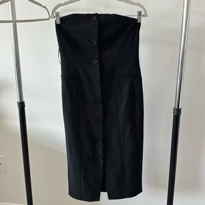 Karen Millen Strapless Button Down Blszer Dress